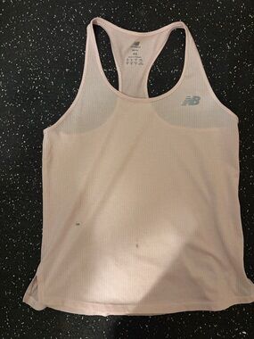 New balance pink mesh tank top